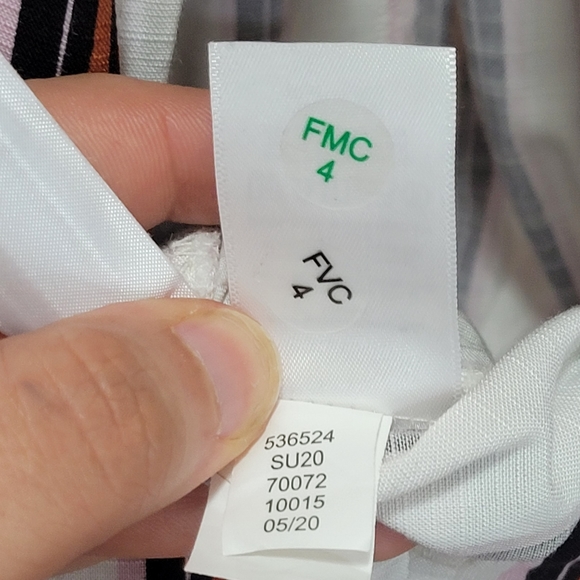 Loft Striped Rayon High Neck Jumpsuit | Size XS - Picture 15 of 16